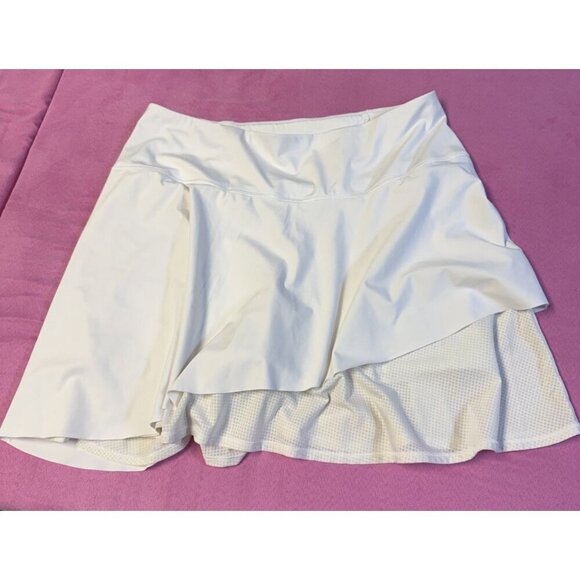 Athleta Pants - ATHLETA ACE MESH SKORT TENNIS~GOLF~RUN BRIGHT WHITE WICKING SHORTS~1X